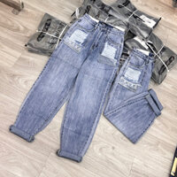 Quần jeans baggy túi rách kaka