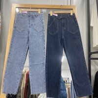 quần jeans cạp cao ông đứng-mã 3529  hàng QC