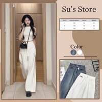 Quần Jeans Culottes Ống Suông Tag Da Q495 Pants Susstore Top Thời Trang Nữ Bigsize