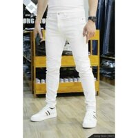 Quần Jeans Dài  Nam Trắng trơn