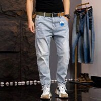 Quần Jeans dài Quảng Châu cao cấp, quần Jeans nam trơn màu phom dáng Regular Fit phong cách lịch lãm
