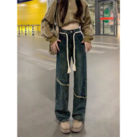 Quần jeans dây thừng bản to UNISEX nam  - nữ