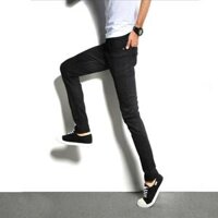 Quần Jeans Đen Nam Skinny Ôm Body Chất Co Giãn SZone SQ602 - Đen Trơn,34