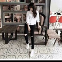 Quần jeans đen