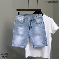 Quần Jeans Đùi Nam Trơn Basic Thời Trang, Quần Bò Short Nam Siêu Xịn Chất Cao Cấp Dễ Phối Đồ MANAMA J017