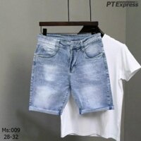 Quần Jeans Đùi Nam Trơn Basic Thời Trang, Quần Bò Short Nam Siêu Xịn Chất Cao Cấp Dễ Phối Đồ MANAMA J017
