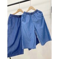 quần jeans giấy lửng ống suông