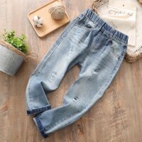 Quần jeans Hàn Quốc rách size đại