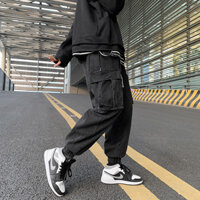 Quần jeans jogger nam, dáng rộng, phong cách Hàn Quốc, thời trang, đa năng, quần chín điểm mới cho mùa xuân thu.