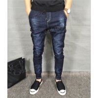 QUẦN JEANS JOGGER XANH ĐẠM MANEUS