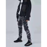 Quần jeans loang rằn ri phối zip Brocode