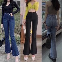 Quần jeans loe gấu 3p daì 100-101cm💋 Sẵn xinh đỉnh