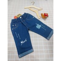 Quần jeans lửng bé gái apple