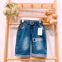 Quần Jeans Lửng Bé Gái Thêu Chữ JL060223