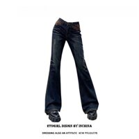 Quần jeans Lưng Cao Ống Loe size xs Thời Trang Mùa Thu Cho Nữ