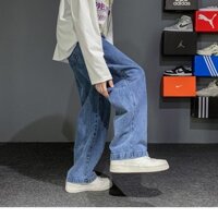 Quần jeans Lưng Thun Co Giãn Phong Cách hip hop Đường Phố Nhật Bản Cỡ Lớn M-3XL Cho Nam