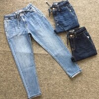 Quần jeans lưng thun rút dây