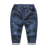 Quần Jeans Lưng Thun Thời Trang Năng Động Cho Bé Trai