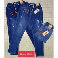 Quần jeans lưng thun