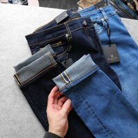Quần Jeans Massimo Dutti NEW Xanh Wax Form Skinny Fit Tôn Dáng, Chất Jeans Co Giãn Thoải Mái Vận Động