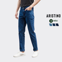 Quần jeans nam Aristino ống rộng dáng regular - AJN00701