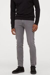 Quần jeans nam HM Slim Fit HM-J01 Slim Jeans Grey