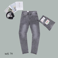 QUẦN JEANS NAM MẪU XÁM TRƠN BASIC SIÊU ĐẸP, SIÊU HOT, QUẦN BÒ NAM CO GIÃN SIZE 28-34