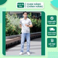 Quần jeans nam ống rộng, quần suông nam ,màu xanh nhạt, ống đứng, levis 514