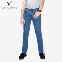 Quần Jeans Nam ống suông Xanh Dương - Vatt Jeans.