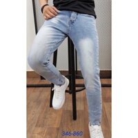 Quần Jeans Nam Rách Thời Trang LylyShop K-860 (Xanh)