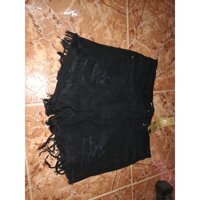 Quần Jeans Ngắn Rách Phong Cách Bụi Hàn Quốc - L