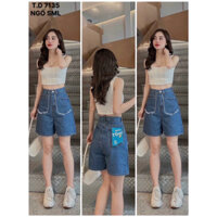 Quần Jeans ngố cạp cao, ống rộng cá tính siêu hót mùa hè cho các cô nàng cá tính, ảnh chụp thật