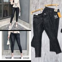 Quần Jeans Nữ Baggy Khói Thêu Cạp Cao [ Ảnh Thật ]