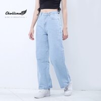 Quần jeans nữ BB jeans ống rộng SIMPLE JEAN Unisex vải jean cao cấp chất đẹp QD026 giá rẻ