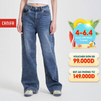 Quần jeans nữ CANIFA ống suông form rộng 6BJ24S006