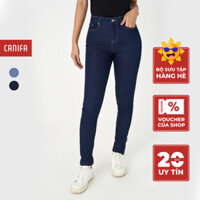 Quần jeans nữ CANIFA pha cạp thường cài cúc phom ôm 6BJ23S002