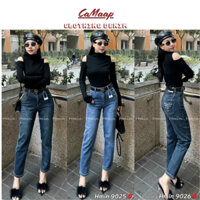 Quần Jeans Nữ Dáng Boy CaMaap  , Boy Jeans, quần bò nữ cạp cao 9025-26