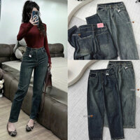 Quần Jeans Nữ Dáng Boy Camaap , cá tính trẻ trung, năng động, thoải mái  9010