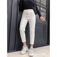 QUẦN JEANS NỮ DÁNG BOY TRƠN MS19291