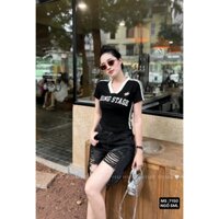 Quần jeans nữ ngắn cá tính xước rách chuẩn phom new utt7