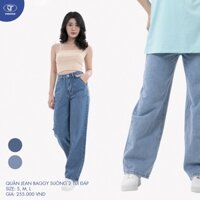 Quần Jeans Nữ Ống Đứng Túi Đáp, Trẻ Trung, Cạp Cao Tôn Dáng - Vinatex