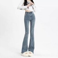 Quần Jeans Nữ Ống Loe Cực Tôn Dáng, Quần Bò Nữ Form Chuẩn Cực Tôn Dáng KT52