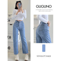 Quần jeans nữ ống rộng GUGUNO (quần jeans nữ, quần jean nữ, quần rin nữ, quần bò nữ)