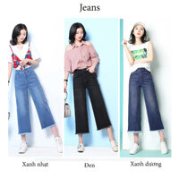 Quần jeans nữ Ống Suông Lửng ZART-JLUNG - L - Đen