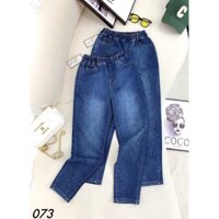 Quần Jeans Nữ Quần Bò Cạp Chun Co Giãn Thoải Mái Đi Học Đi Chơi