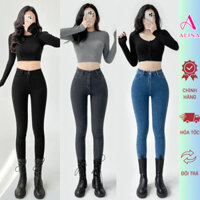 Quần jeans nữ skinny Avocado quần bò dáng ôm lưng cao co giãn form dài phong cách trẻ trung