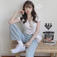 QUẦN JEANS NỮ ULLZANG SUÔNG XANH NHẠT LƯNG CAO