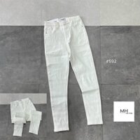 QUẦN JEANS ÔM TRẮNG TRƠN