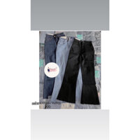 Quần jeans ống loe lưng cao