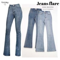 Quần Jeans Ống Loe Lưng Cao LO054